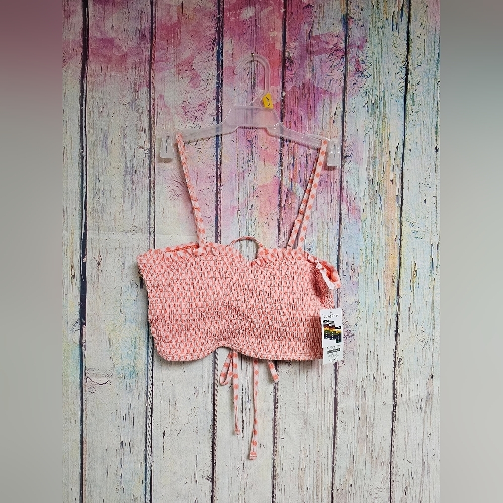 NWT‎ Multi smocked swim top
